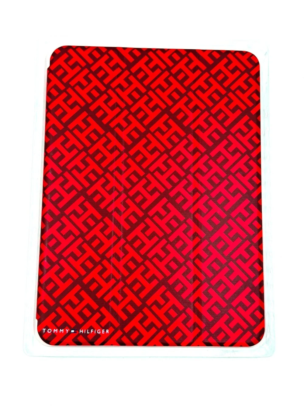 NIB Tommy Hilfiger Red and Black Geometric Tablet Sleeve (B0004)